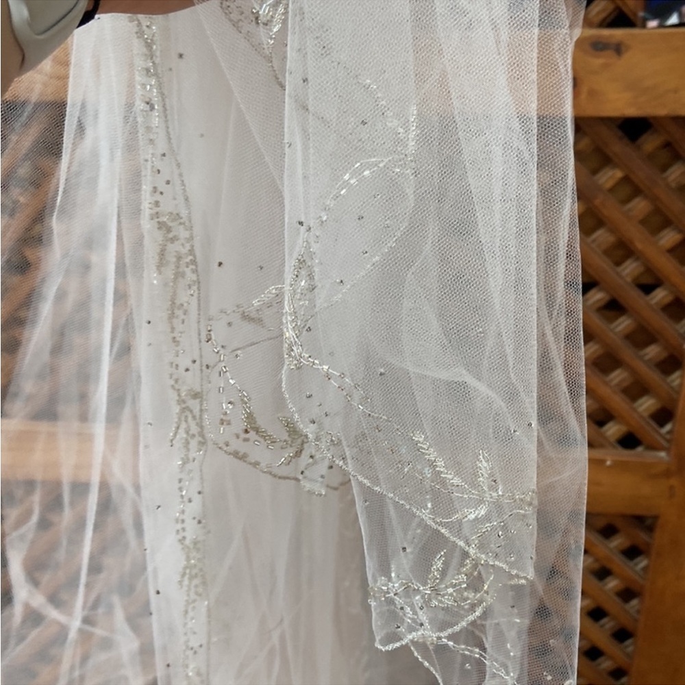 Cathedral veil beaded